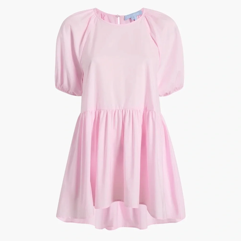 Hill House Francesca Puff Sleeve Top in Pink